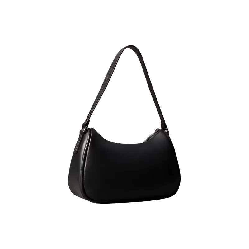 CALVIN KLEIN Artificial Leather Shoulder Bag Women's Black-1