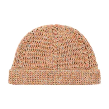 Valentino Linen Cotton Metal Beanies Men's Umber