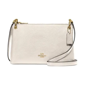 COACH Mia Cow Leather Shoulder Bag, Crossbody Bag Medium Size Women's White