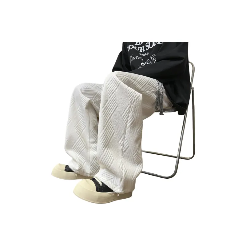 Fakeyoung Casual Pants Unisex White-3