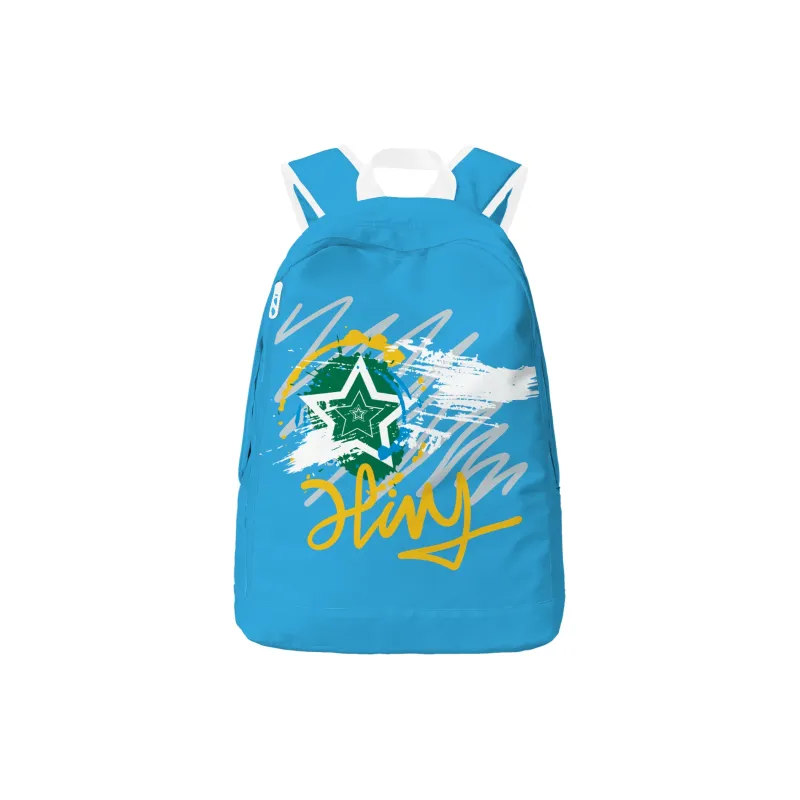HINY Polyester Backpack Unisex White-20