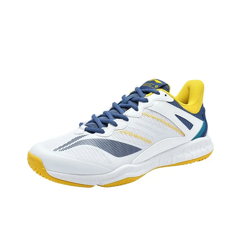 LiNing Quick Start Slip-Resistant Impact-Resistant Lightweight Low-Top Badminton Shoes Men's Indigo-1