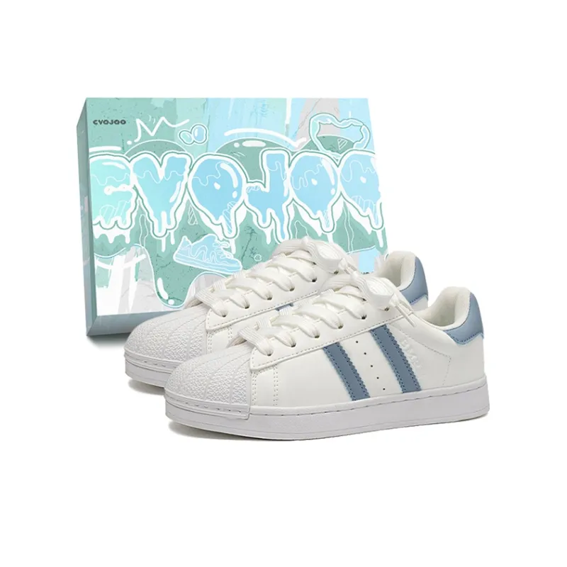 CVOJOO Shell Head Anti Slip Wear Resistant Low Top Skateboard Shoes Unisex Couple's-5