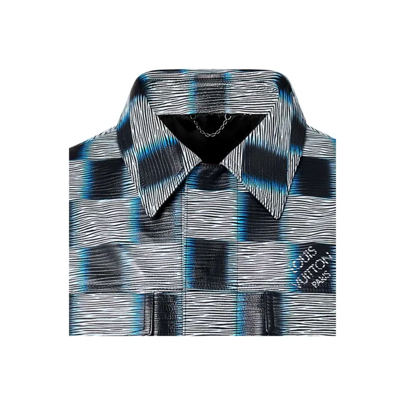 LOUIS VUITTON SS24 Leather Jacket Men's Multicolor-5