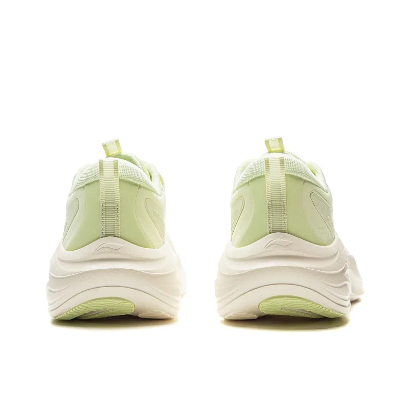 LiNing Ride Waves Cushioning And Breathable Low Top Casual Running Shoes Women's Light Fruit Green-5