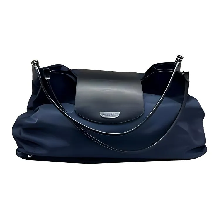 Balenciaga Nylon Handbag Large Size Women's Marine Blue-0