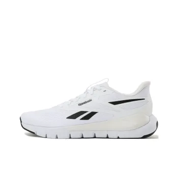 Reebok Support Wear Resistant Breathable Slip Resistant Low Top Running Shoes Unisex White Black