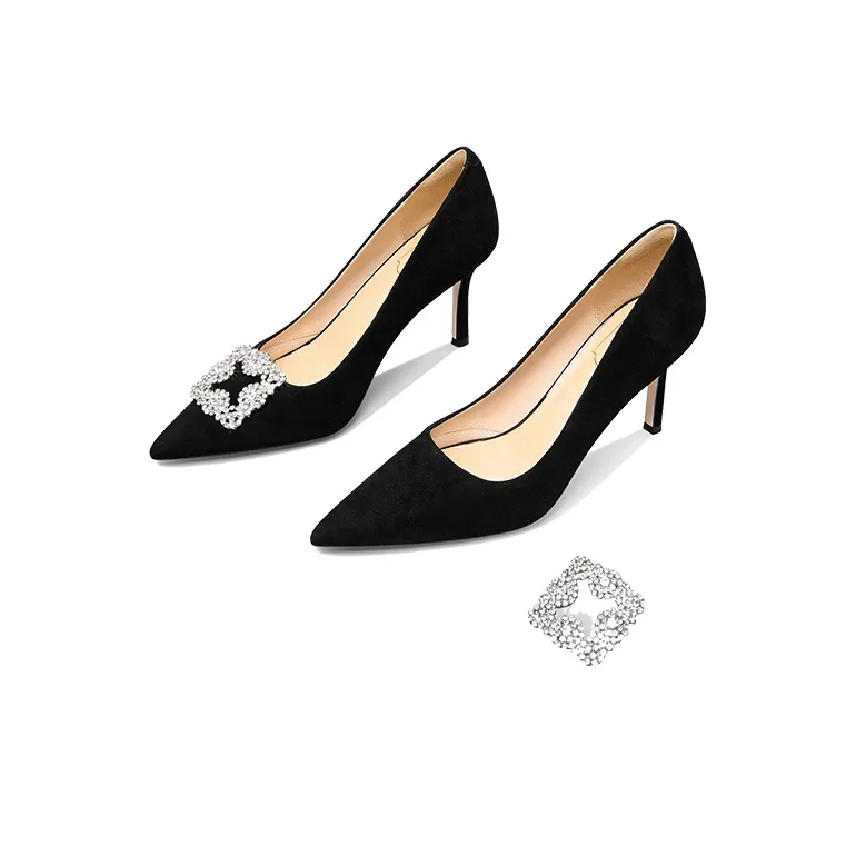 LOLY Slim Heel High Heels Women's Black-3