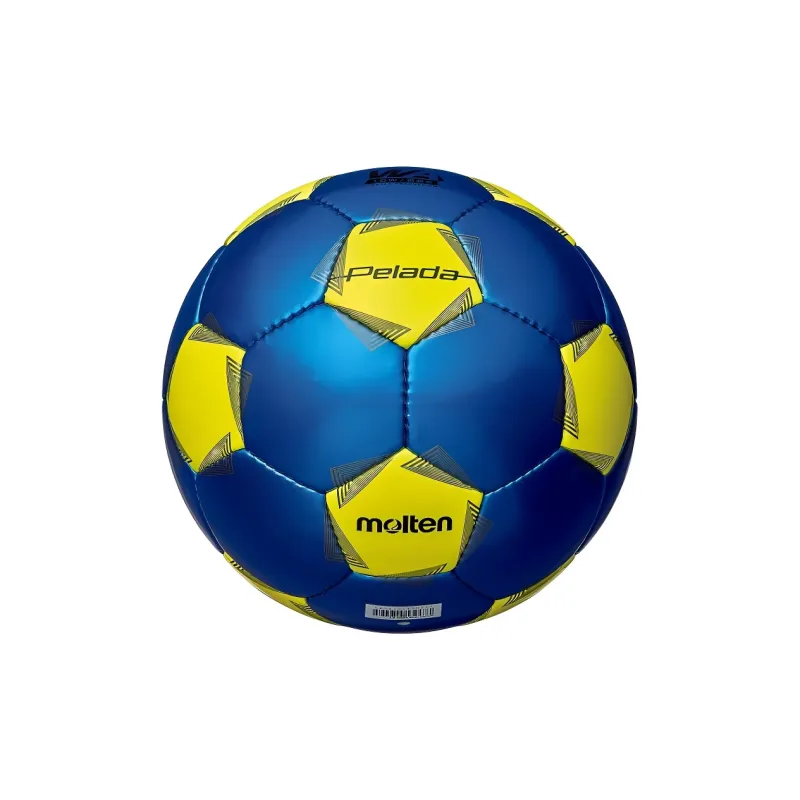 Molten Size 4 Ball Soccer Synthetic Leather Machine Stitched Soccer Ball Unisex Blue X Yellow-1