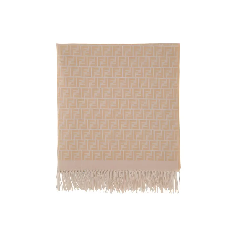 FENDI Knit Scarves Unisex Brown-2