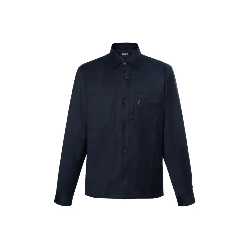 Ermenegildo Zegna Chest pockets Wool Shirt-0