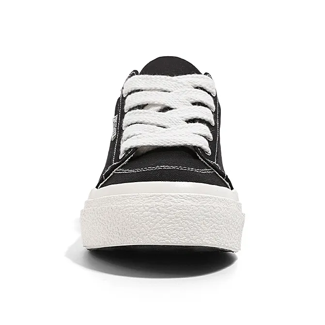 HUANQIU Slip Resistant, Abrasion Resistant, Breathable Low Top Canvas Shoes Women's Burgundy-19