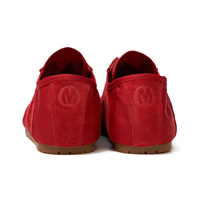 MINNETONKA Nylon Basic MS70 German Army Trainers Low Top Casual Shoes Women's Red-3