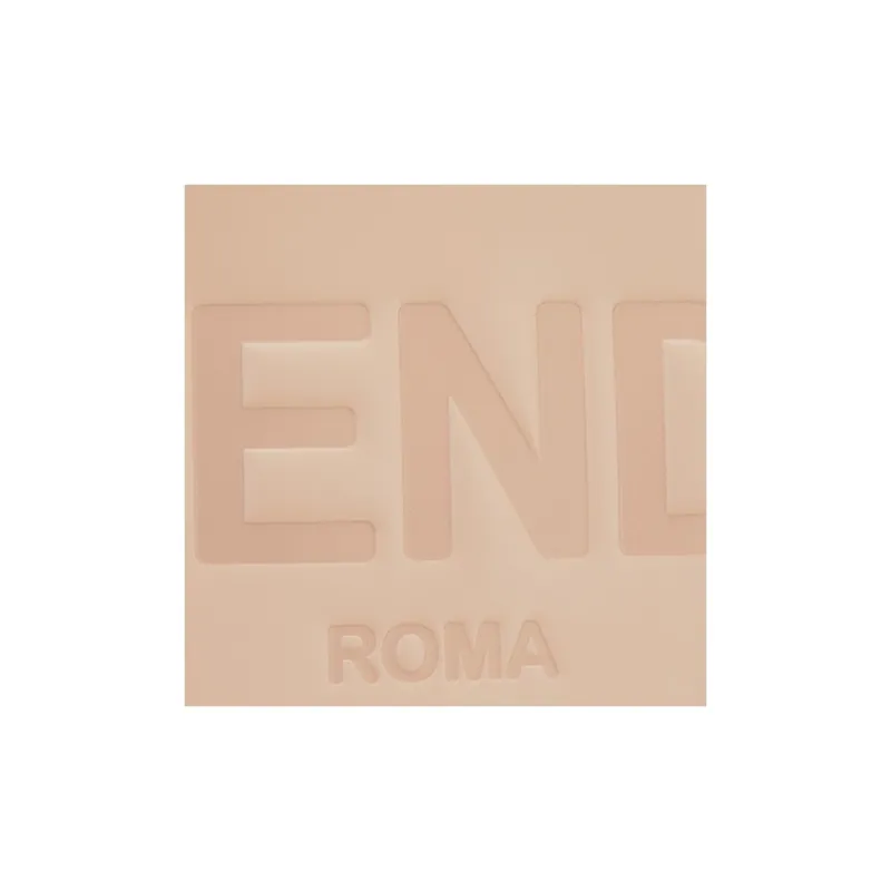 FENDI Smooth Cow Leather Wallet Clutch Women's Nude Pink-4