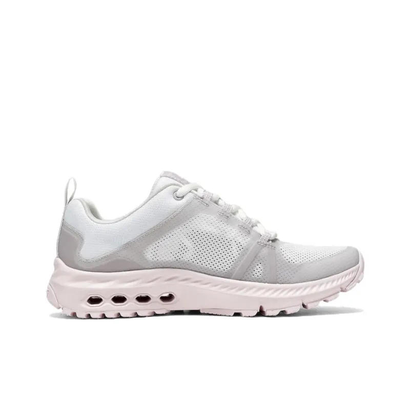 Skechers OUTDOOR Cushioning Rebound Low Top Outdoor Shoes Women's Gray Pink-1
