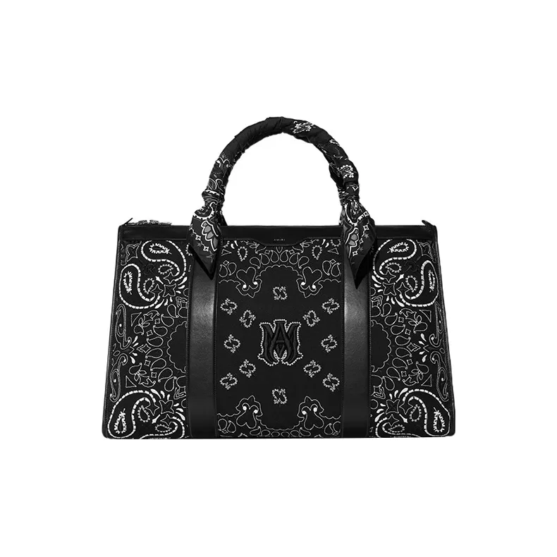 AMIRI Calfskin Shoulder Bag Crossbody Bag Handbag Men's Black-0