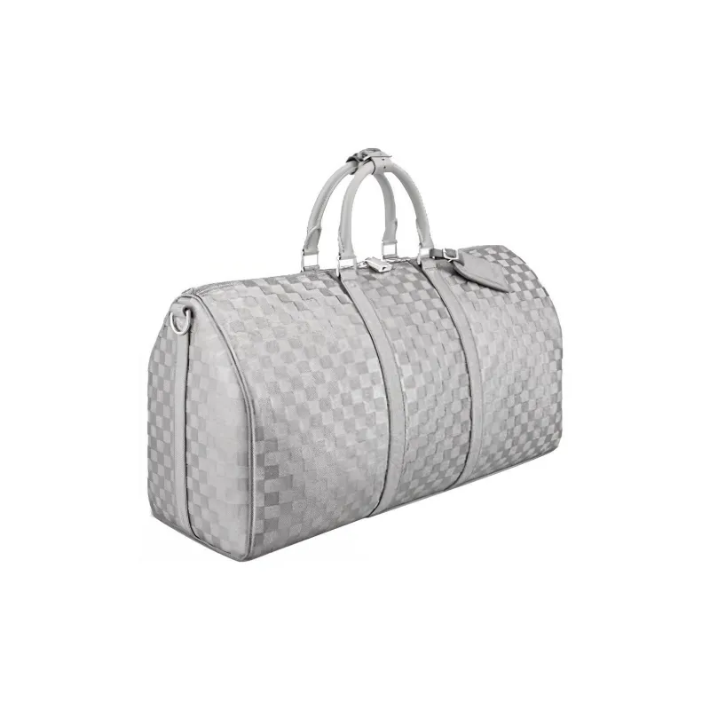 LOUIS VUITTON Keepall 50B Glitter Silver-2