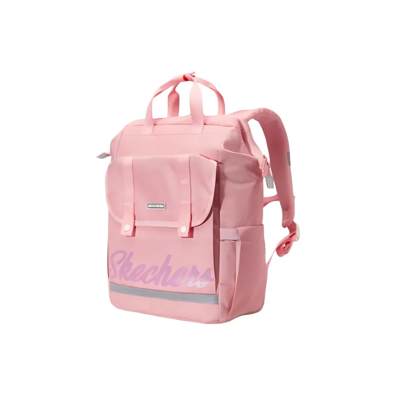 Skechers Fabric Handbag, Backpack Regular Unisex Coral Pink-1