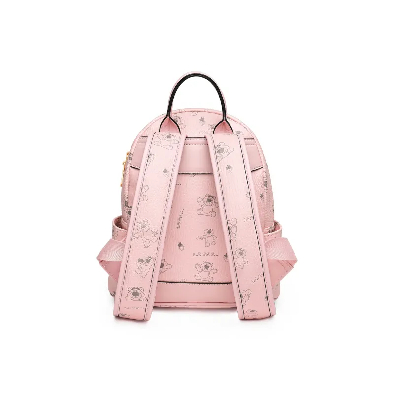 Disney Strawberry Bear Series PVC Backpack Women's Pink/White-3