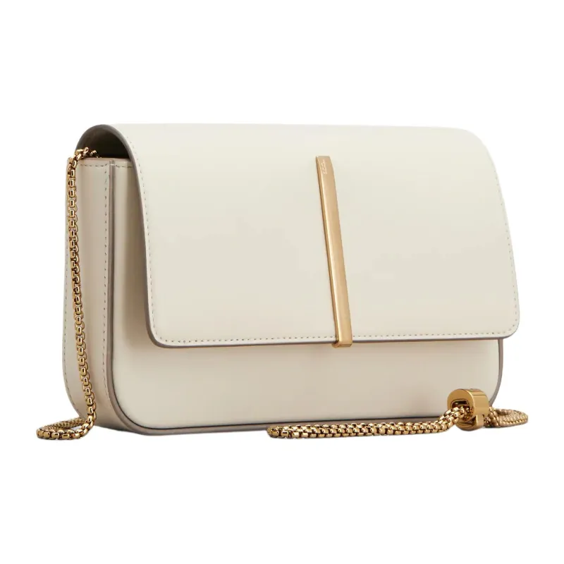 TOD'S Calfskin Shoulder Bag Mini Women's White-1