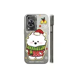 Transparent Black-Christmas Samoyed