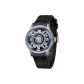 White Case Blue Dial Black Strap-BLM-YLB