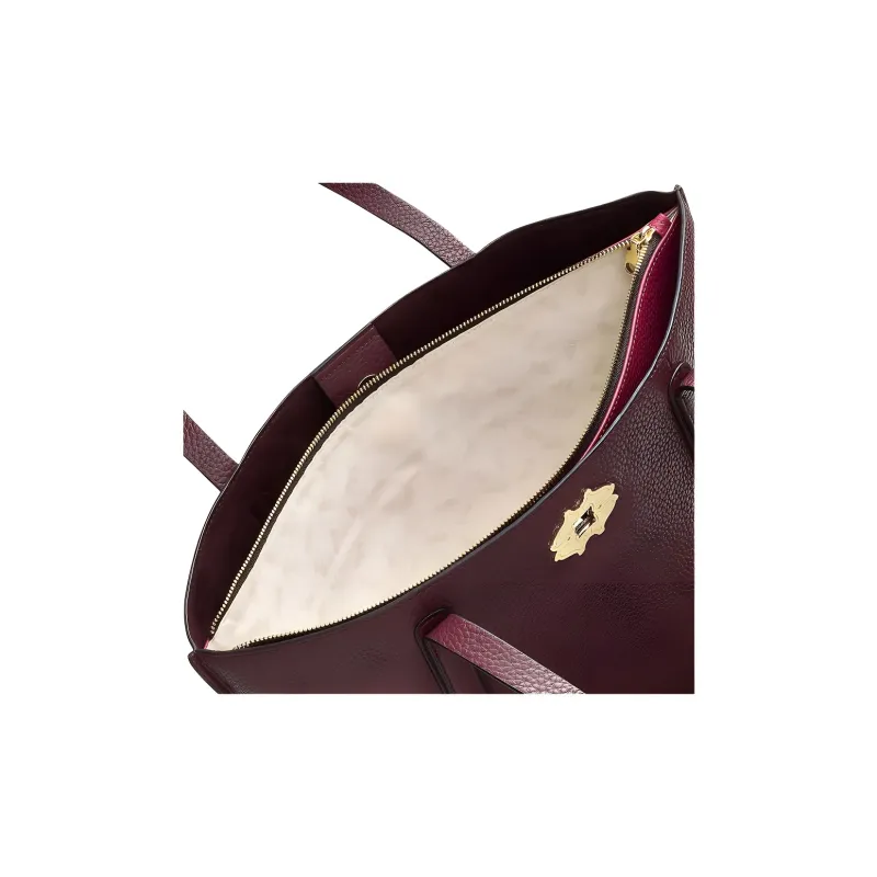 RADLEY Cow Leather Tote Bag Shopping Bag Shoulder Bags Medium Size Women's Red Brown-4