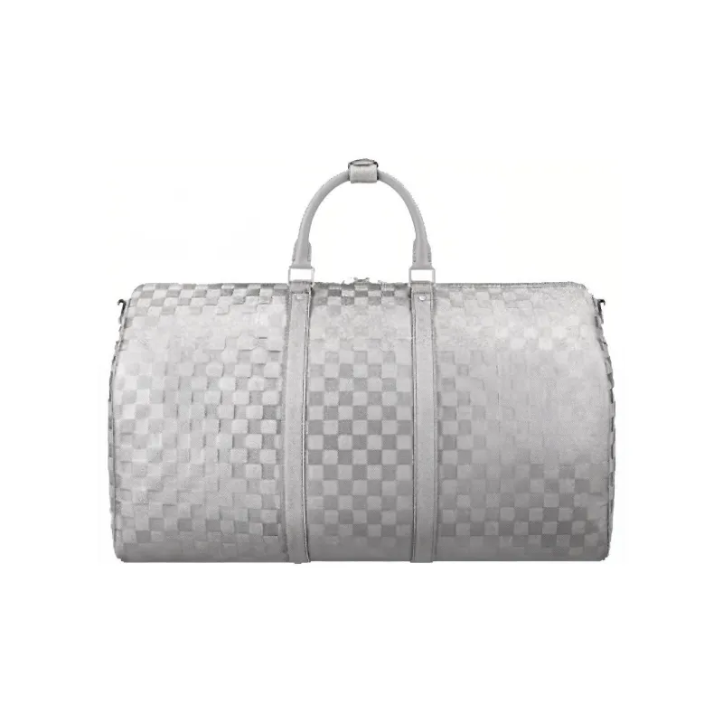 LOUIS VUITTON Keepall 50B Glitter Silver-3
