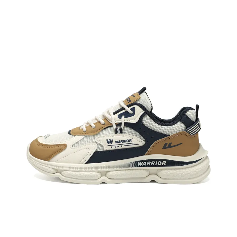 Warrior Cushioning Lightweight Wear-Resistant Low-Top Chunky Sneakers Men's-0