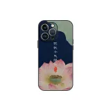 AU51 Lotus and Leaf[Azure Blue]Liquid Lambskin