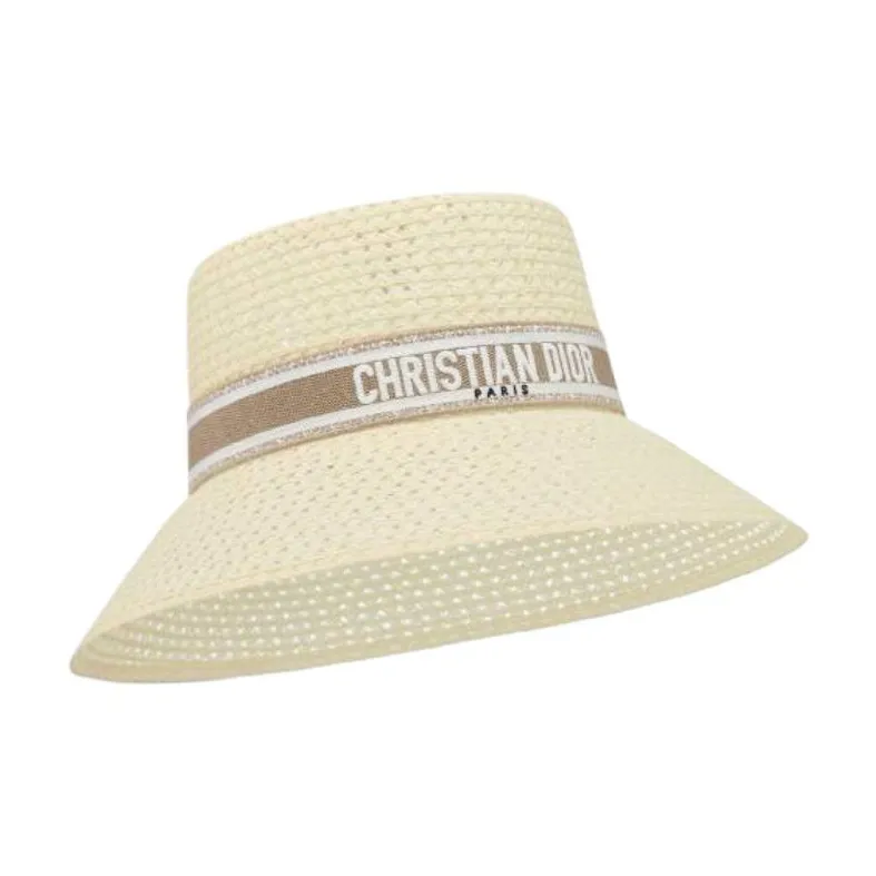 DIOR Cotton, Polypropylene, Paper, Polyester Bucket Hats Unisex Beige-0