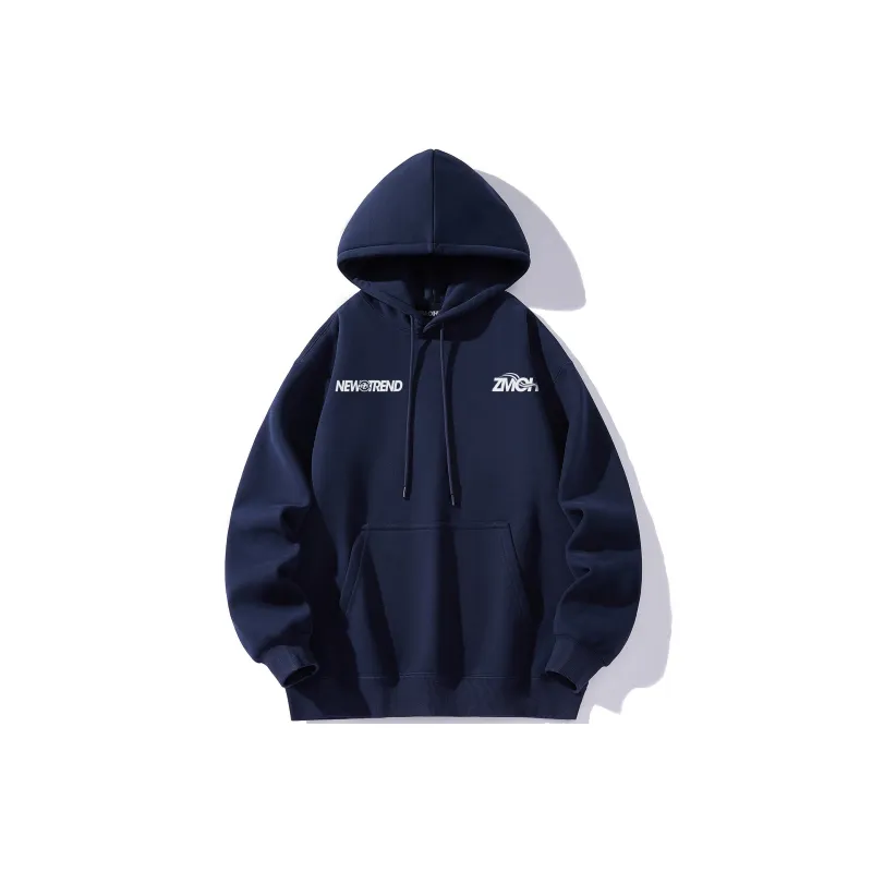 ZMOH Fleece Lined Hoodie Unisex Couple's-16