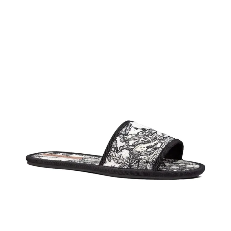 DIOR Chez Moi Stylish Sandal Women's Black White-2