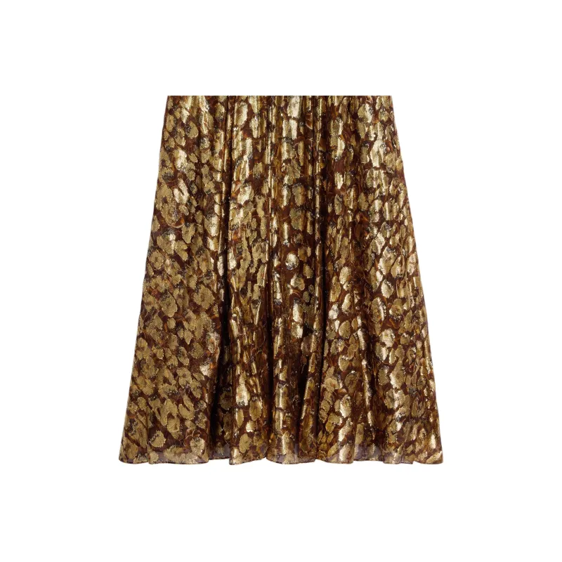 CELINE Slip Dress Women's Umber-5