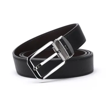 Satchi Split Cow Leather Belts Unisex Black Width 2.9cm