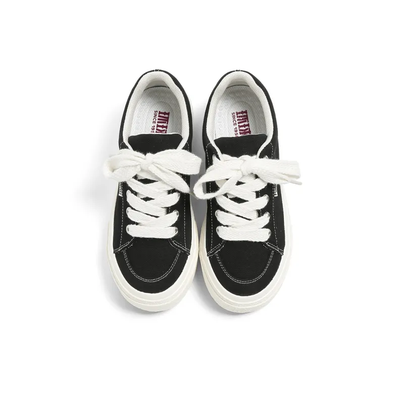 HUANQIU Slip Resistant, Abrasion Resistant, Breathable Low Top Canvas Shoes Women's Burgundy-11