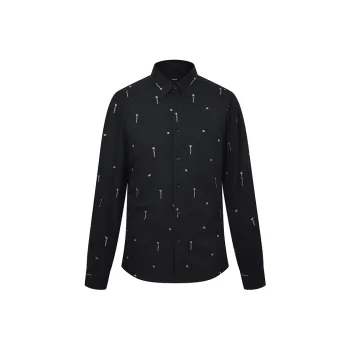 RARE Long Sleeved Shirts Men's Black