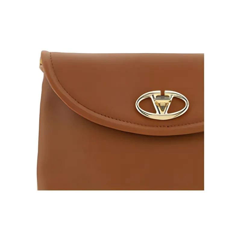 Valentino Calfskin Clutch Women's Almond Beige-2