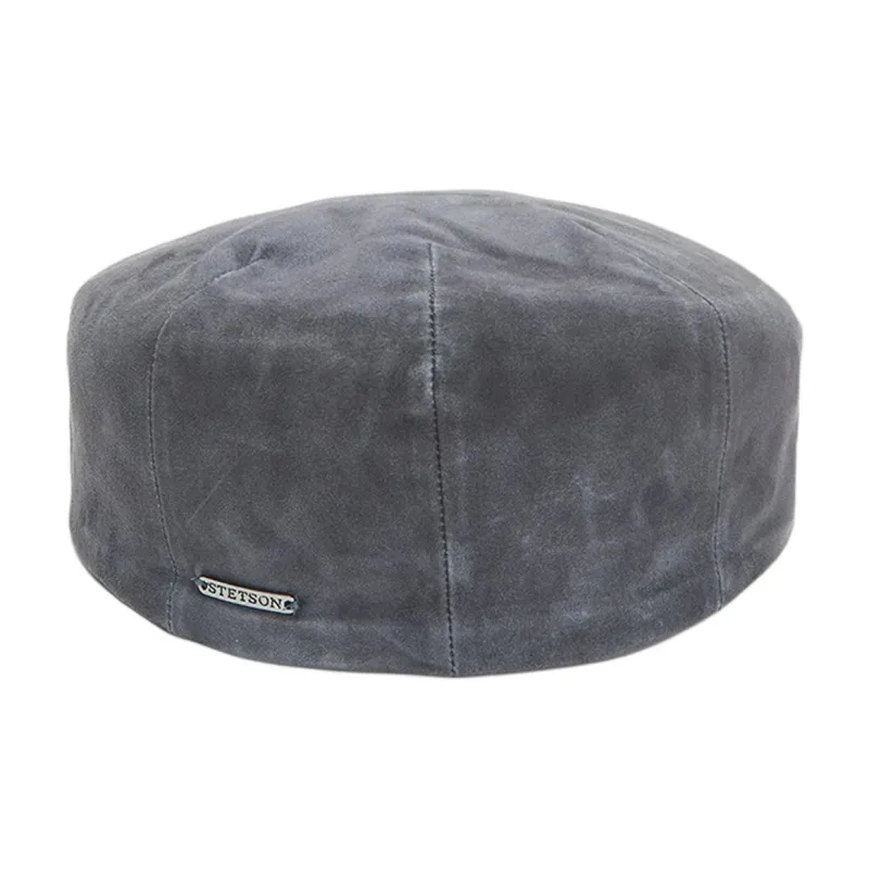 STETSON Leather Berets Unisex Gray-3