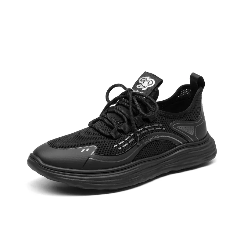 Spider King Cushioning Wear-Resistant Low-Top Running Shoes Men's Gray-6