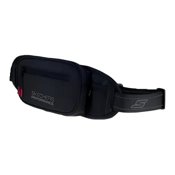 Skechers Fabric One Shoulder Crossbody Bag, Sling Bag Regular Unisex Black
