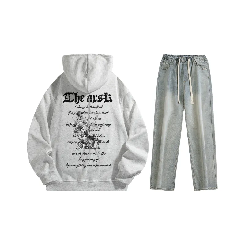 A.X.S.K Sweatshirt Sets Unisex-139