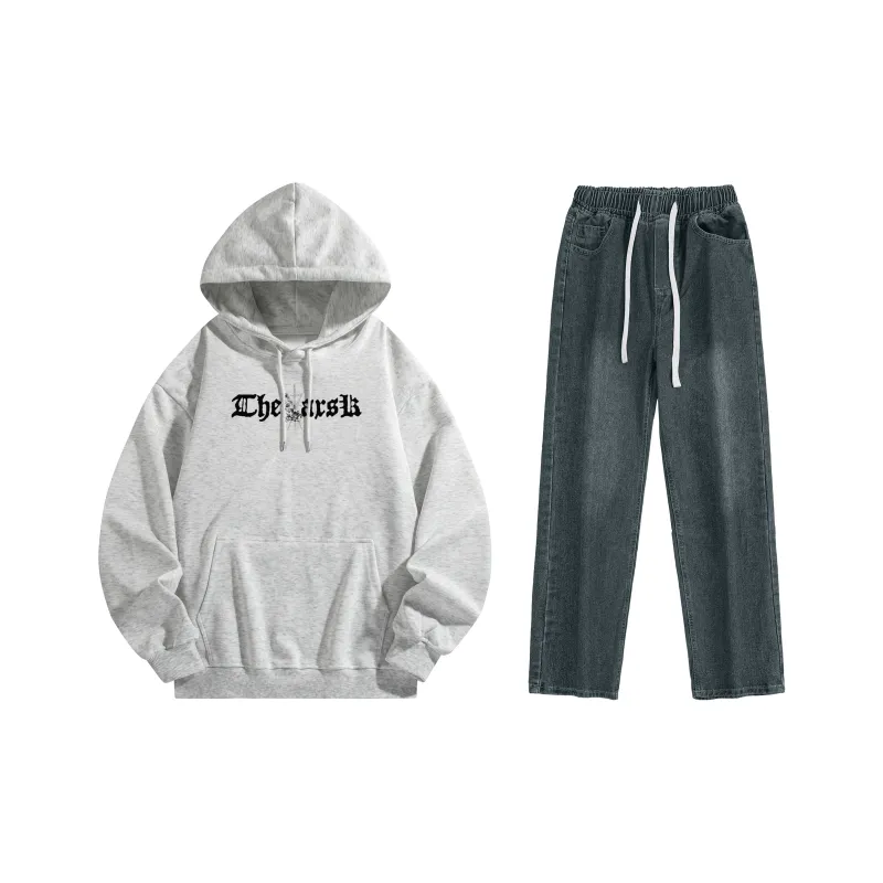 A.X.S.K Sweatshirt Sets Unisex-234