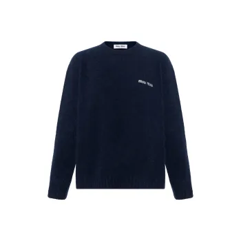 MIU MIU SS24 Knitwear Women's Navy Blue