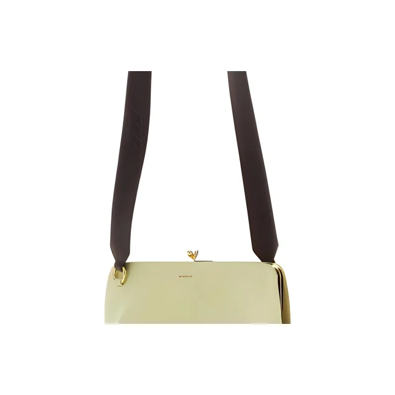 JIL SANDER Goji Logo Lettering Shoulder Bag-3