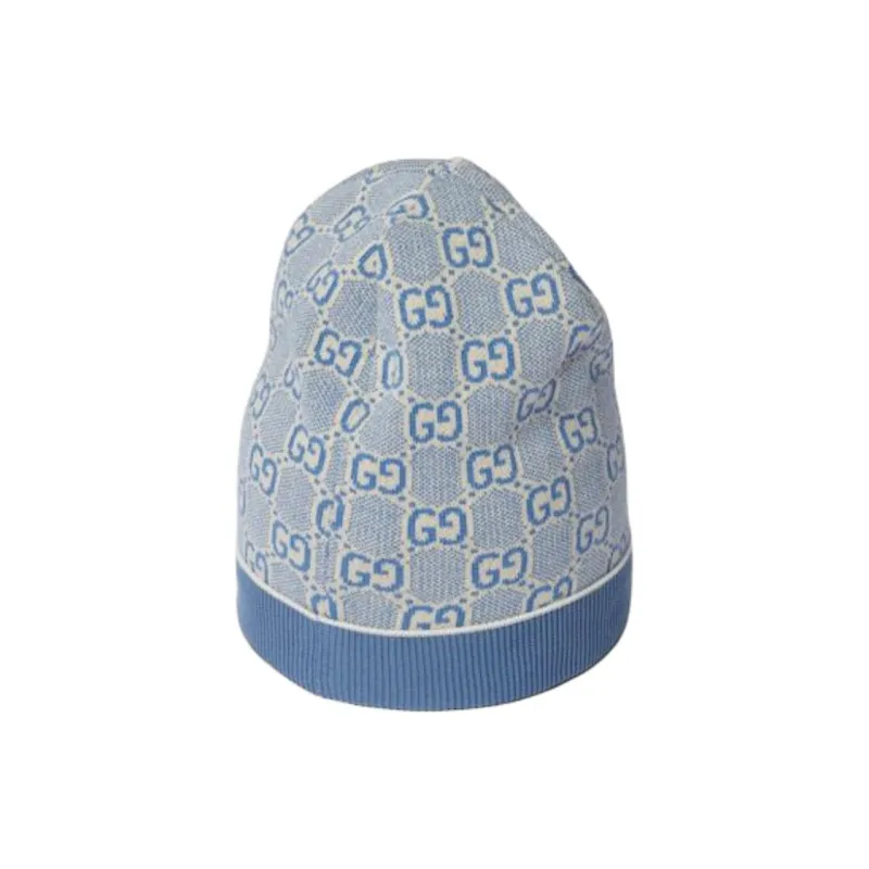GUCCI Cotton Fabric Beanies Kids' Blue-0