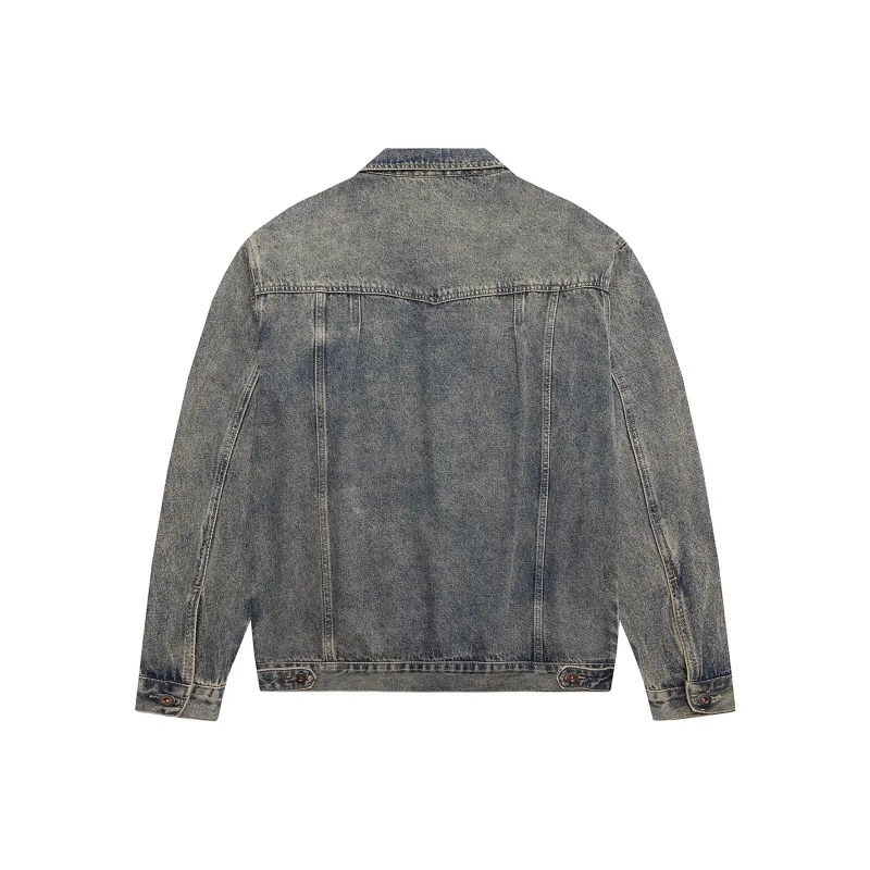 JASONWOOD Cowboy On The Run Denim Jacket Unisex Yellow Mud-1
