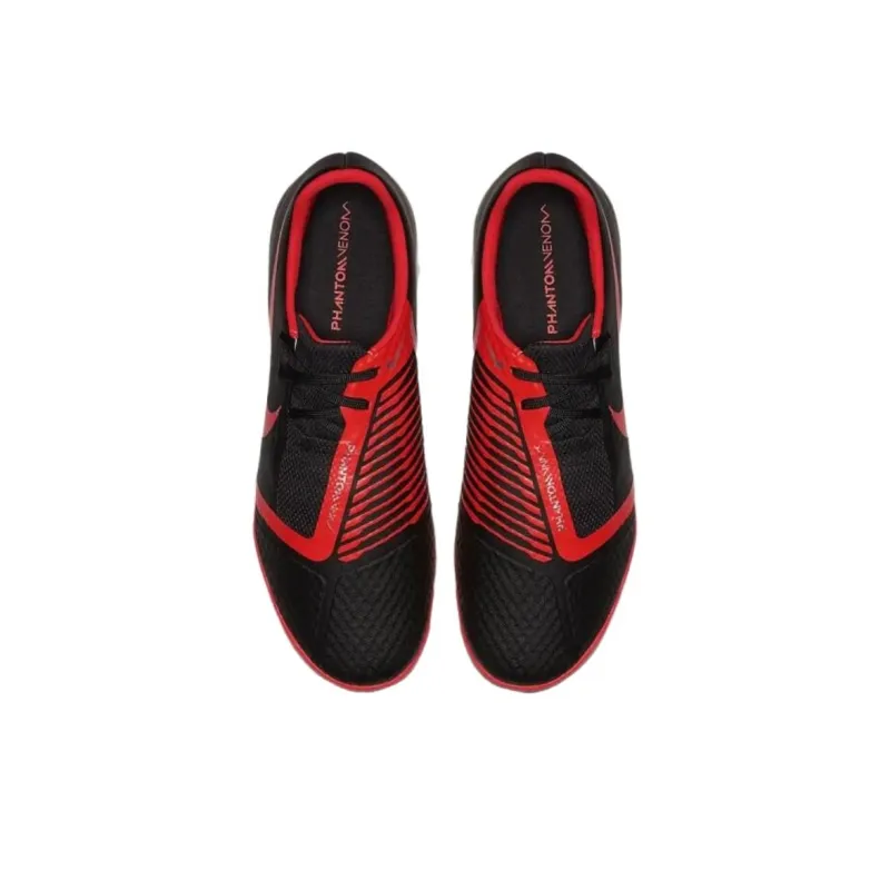 Nike Phantom Venom TF Turf Abrasion Resistant Soccer Shoes Unisex Black Red-2