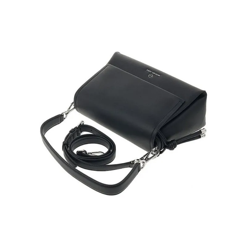 MICHAEL KORS Pearl Calfskin Portable Crossbody Bag Shoulder Bag Medium Size Women's Black-4