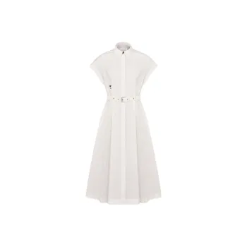 DIOR Short Sleeved Dress Women's White
